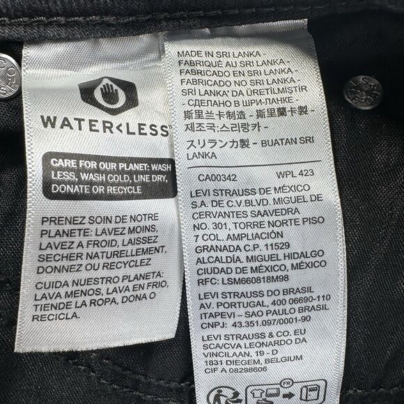 LEVI’S Women’s Super Low Bootcut Jeans Black Washed Size 26 Low-Rise Y2k *New* - Picture 15 of 15